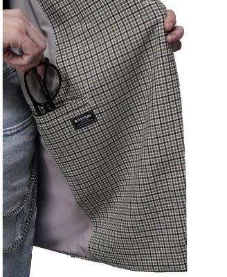  Plus The Empower Zipper Double Breasted Blazer