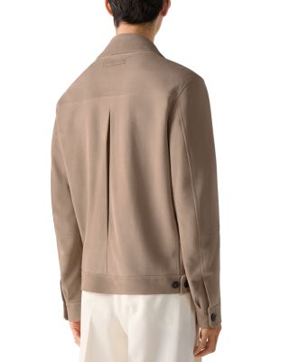 Sabbia Oasi Leather Blouson Jacket