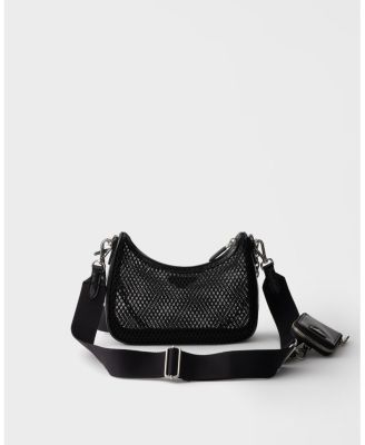 Re-Edition 2005 Mesh and Brushed Leather Bag