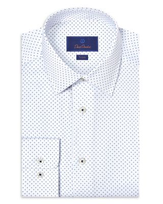 Trim Fit Neat Print Dress Shirt