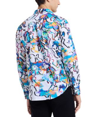 Mane Event Abstract Print Woven Shirt