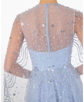 Oliver Beaded-Applique Maxi Dress