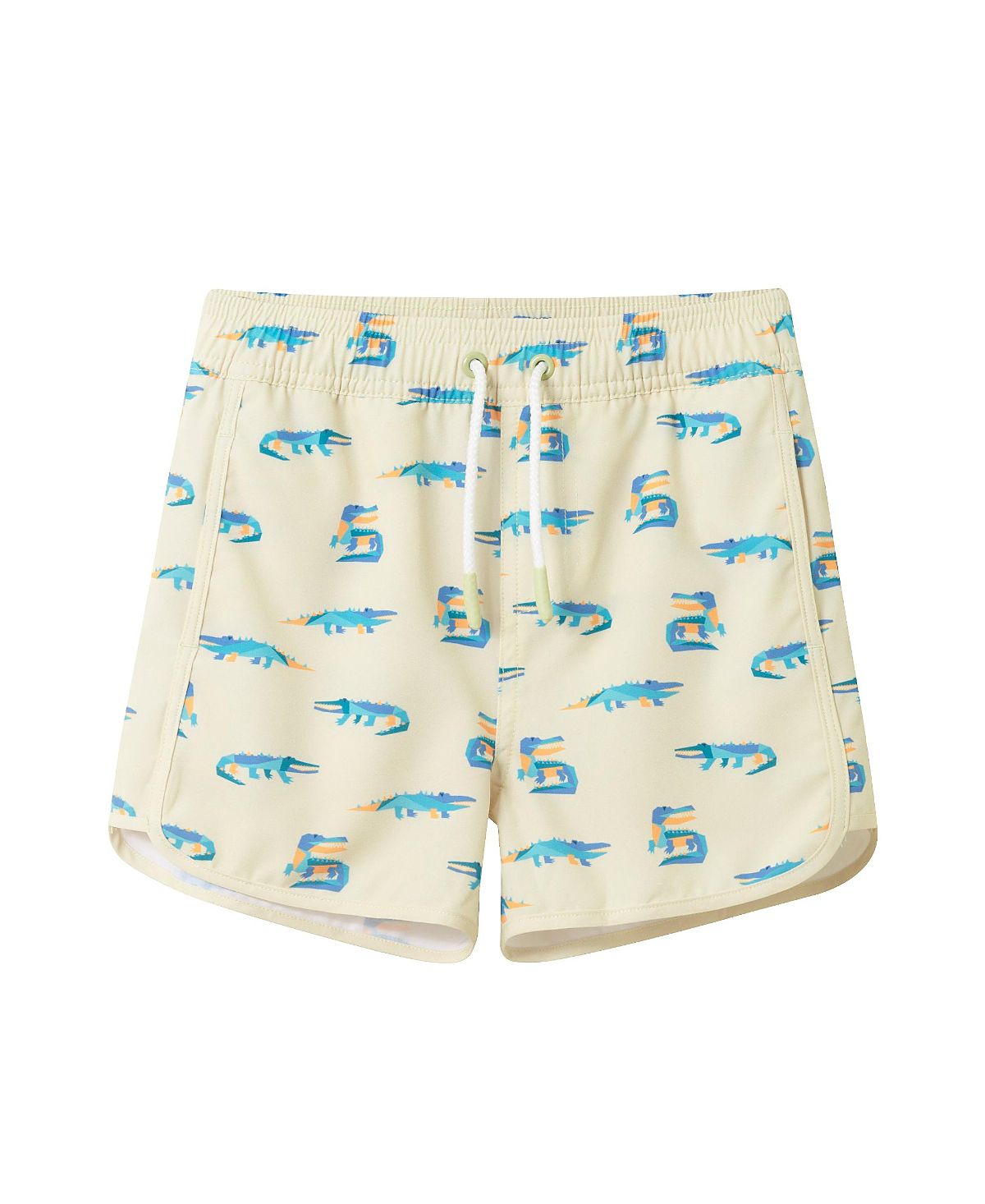 Andy & Evan Boys' Lime Gator Swim Trunk - Little Kid