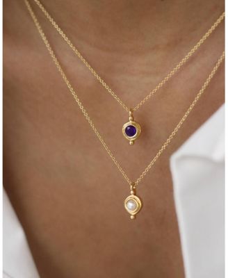  Birthstone Pendant Necklace