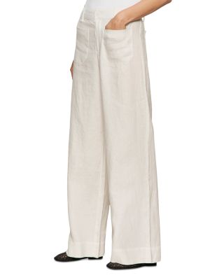 The Linen Marine Wide Leg Pants