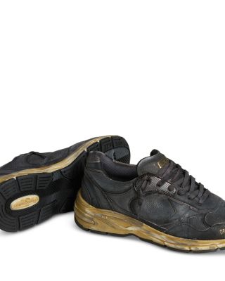 Men's Running Dad Crack Leather Sneakers