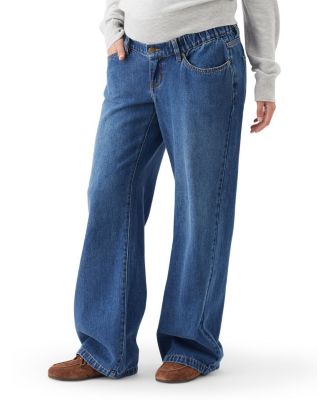 Billie Elastic Waist Jean in Dark Wash