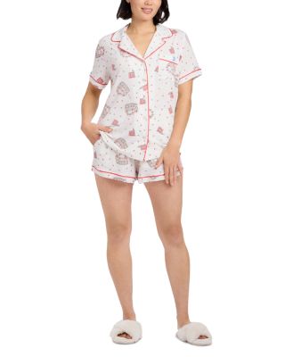 Dream Wave Notch Collar Short Sleeve Pajama Set