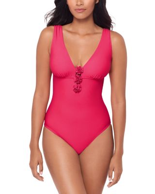 Solid Wallis One Piece Swimsuit