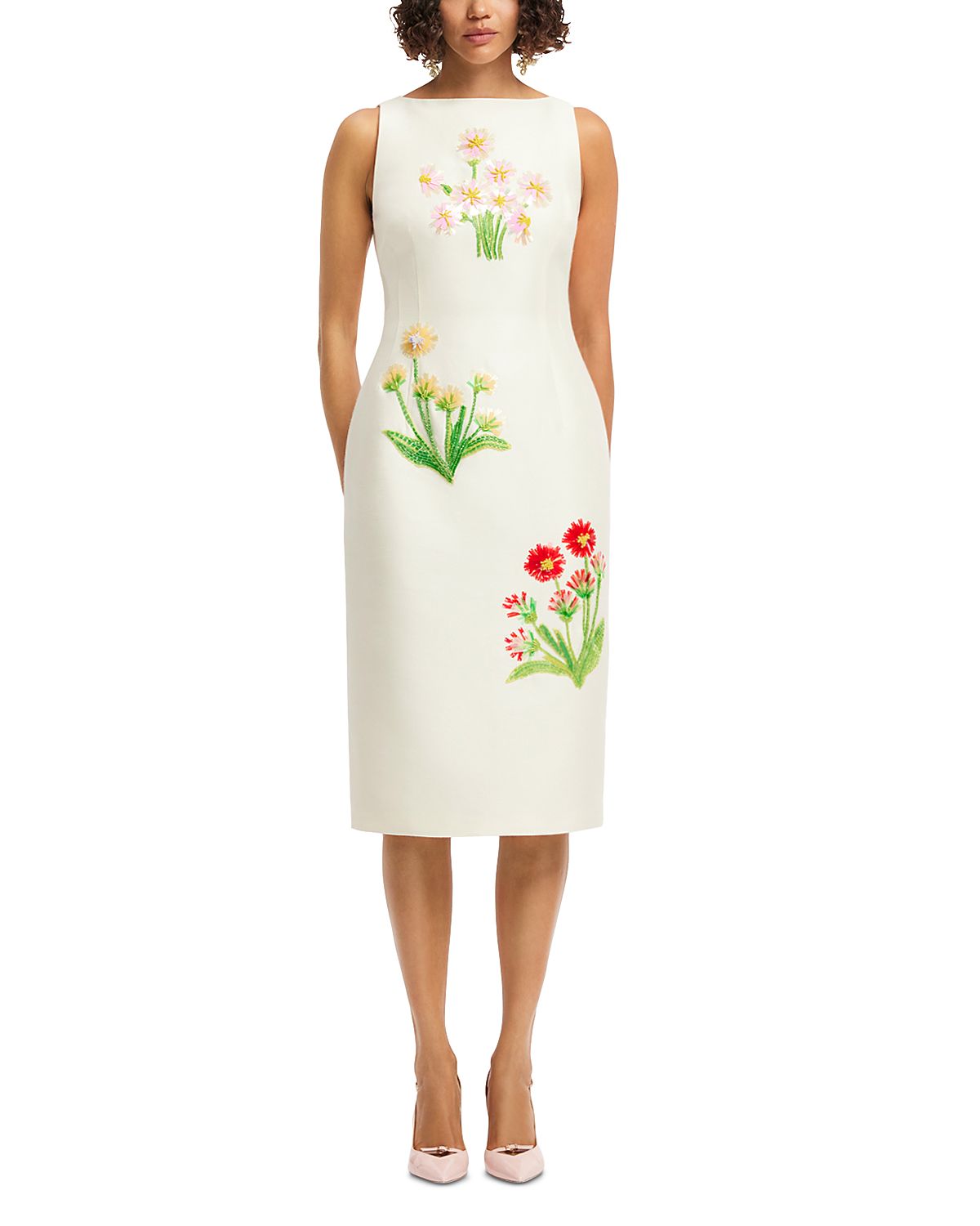 Leo Lin Eleanor Embellished Midi Dress