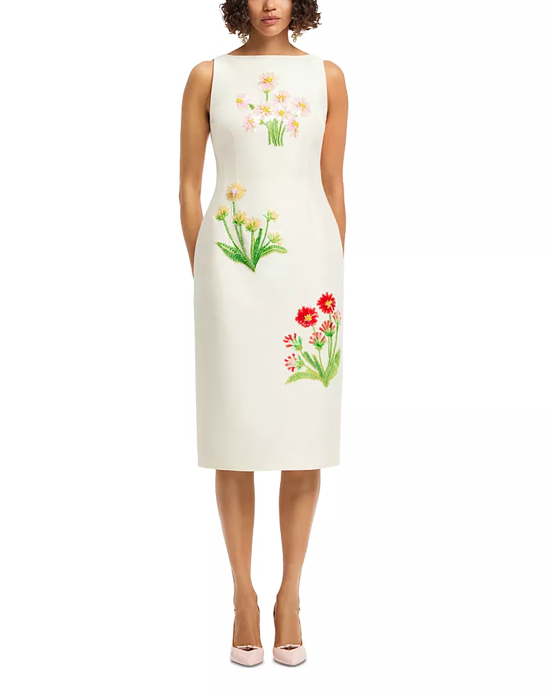 Leo Lin Eleanor Embellished Midi Dress