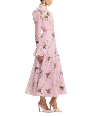 Katrina Butterfly Sleeve Midi Dress