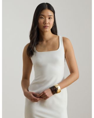 Twist Back Crepe Sleeveless Gown