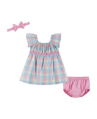  Girls' Plaid Dress Set - Baby