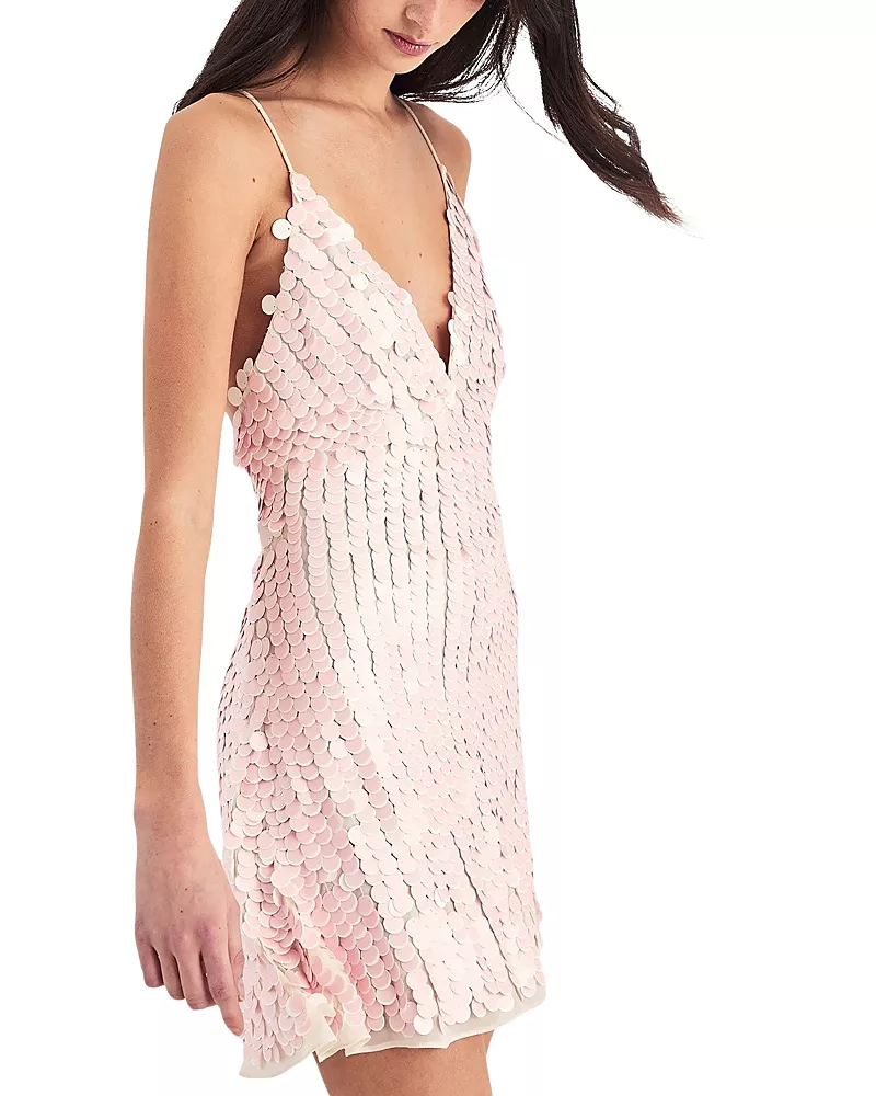 Nasty Gal Embellished Strappy Mini Dress