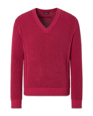 Cotton and Silk V Neck Shirt