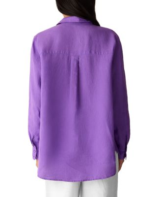 Linen Classic Collar Long Shirt