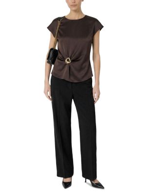 Claudie Brooch Top