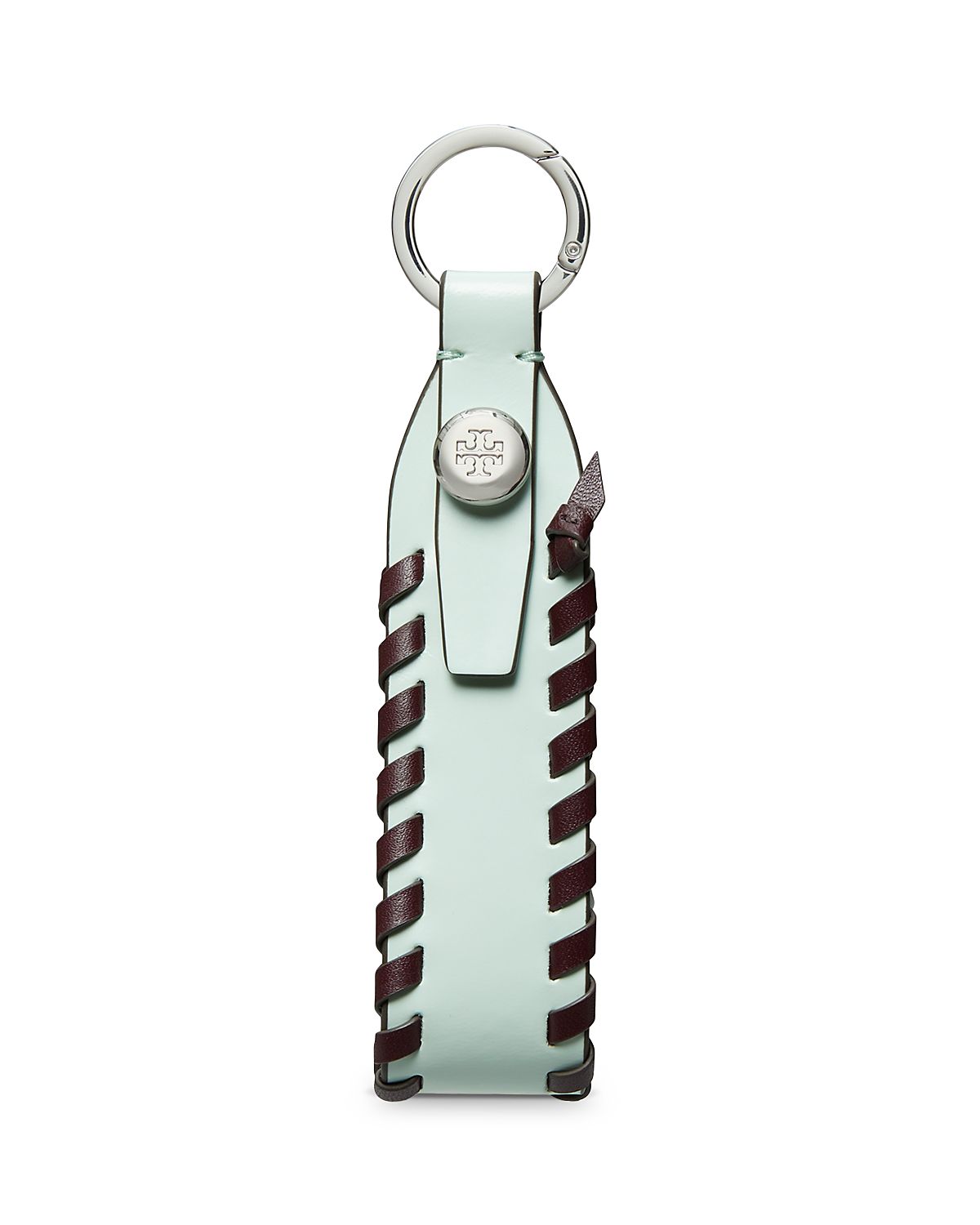 Tory Burch Woven Leather Key Fob