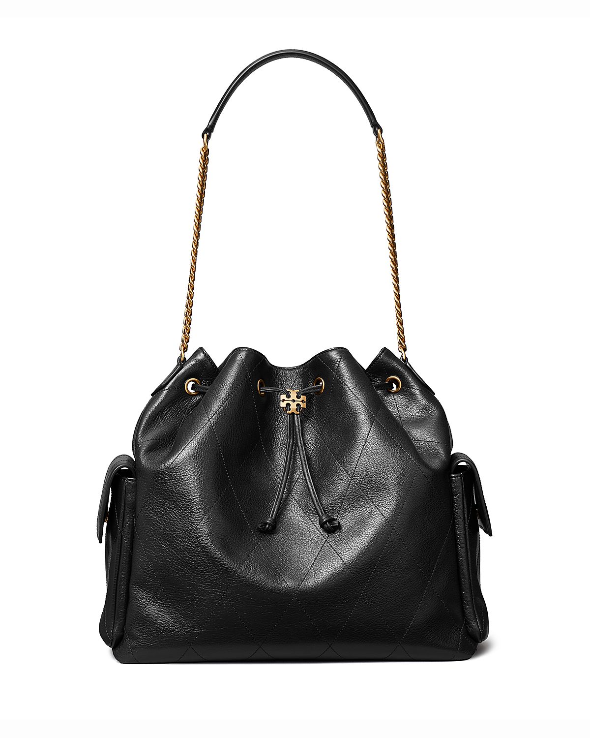 Tory Burch Charlie Large Quilted Leather Shoulder Bag