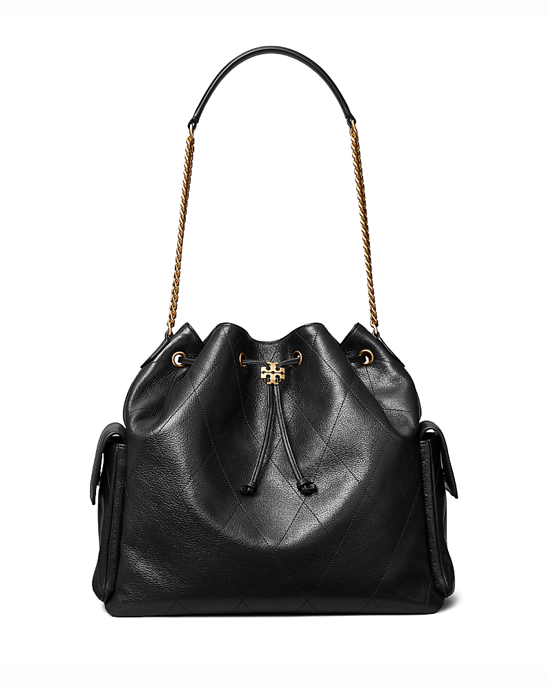 Tory Burch Charlie Large Quilted Leather Shoulder Bag