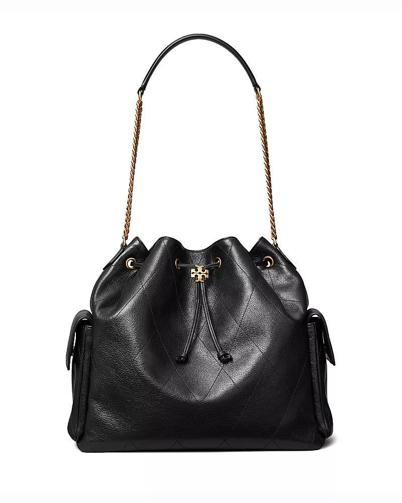 Tory Burch Charlie Large Quilted Leather Shoulder Bag