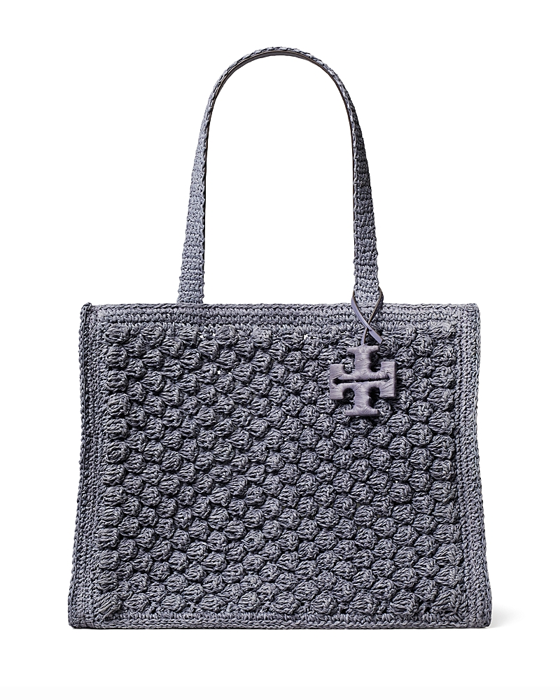 Tory Burch Ella Hand Crochet Straw Tote Bag