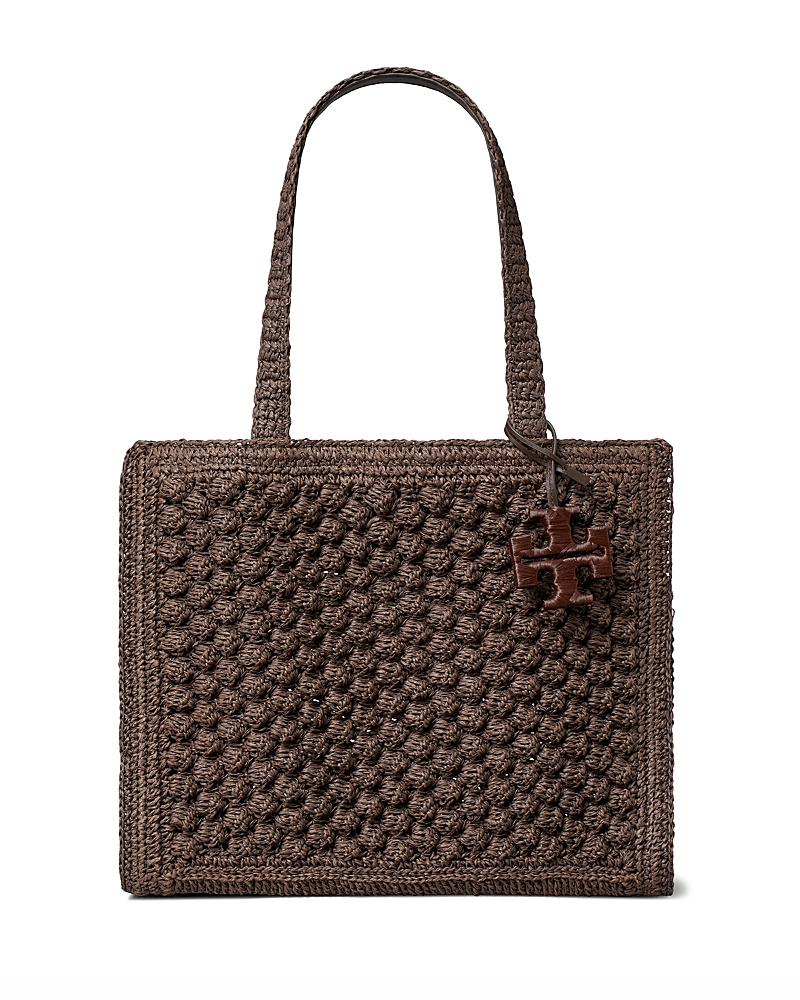 Tory Burch Ella Hand Crochet Straw Tote Bag