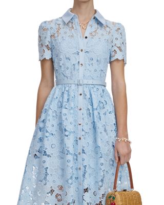 Lace Collared Midi Dress