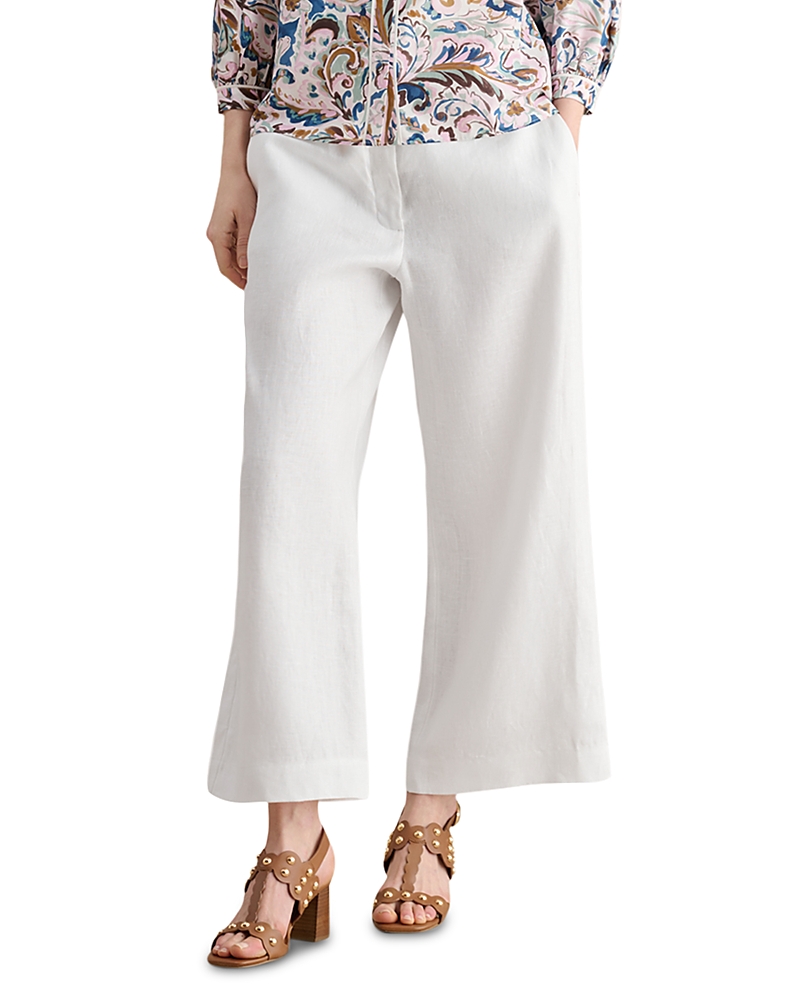 Hobbs London Petite Lillie Cropped Linen Trousers