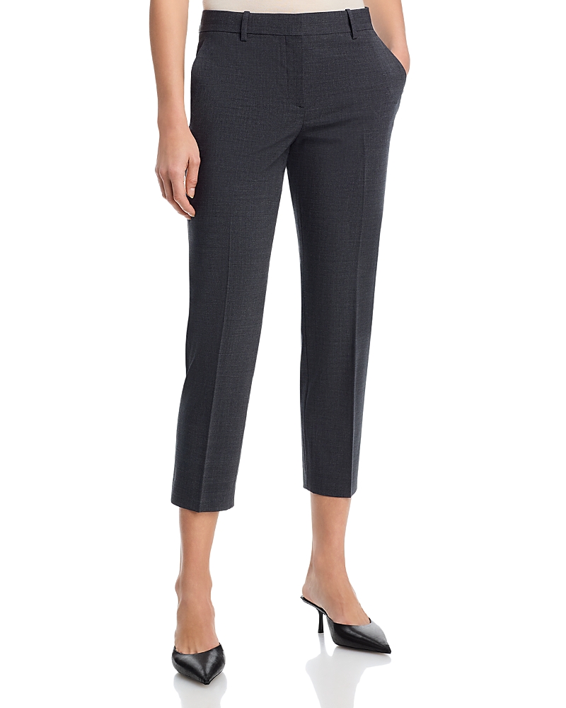 Theory Treeca Wool-Blend Cropped Pants