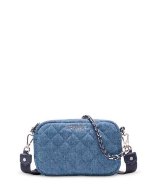 Crosby Mini Quilted Denim Crossbody Bag 