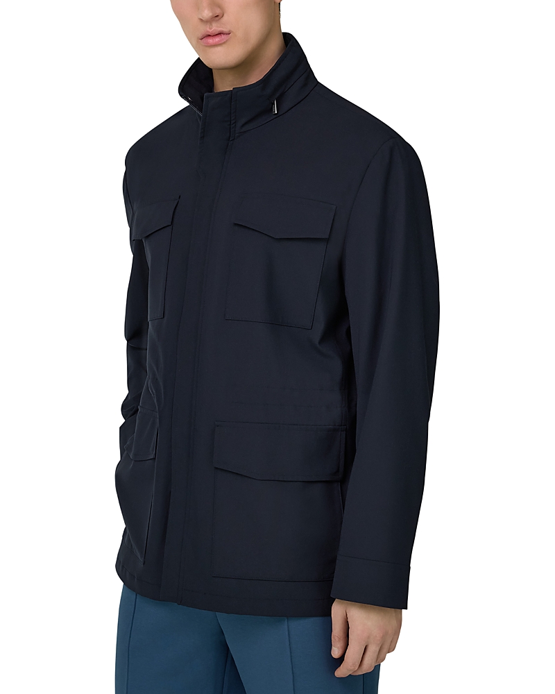 Boggi Milano Regular Fit Wool Field Jacket