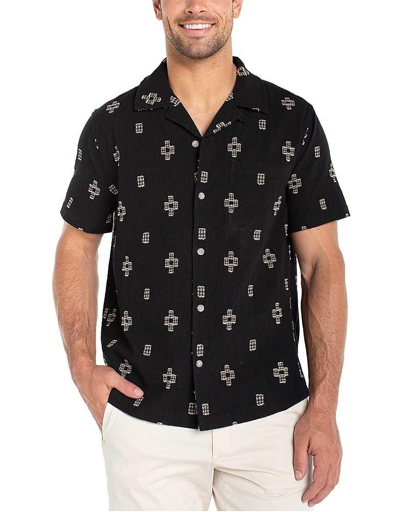 Liverpool Los Angeles Short Sleeve Button Up Camp Shirt