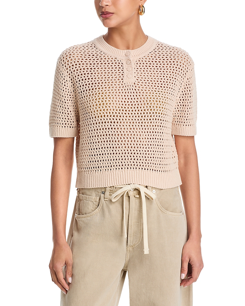 French Connection Teddy All Over Knit Top
