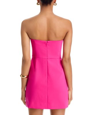 Whisper Strapless Slit Mini Dress