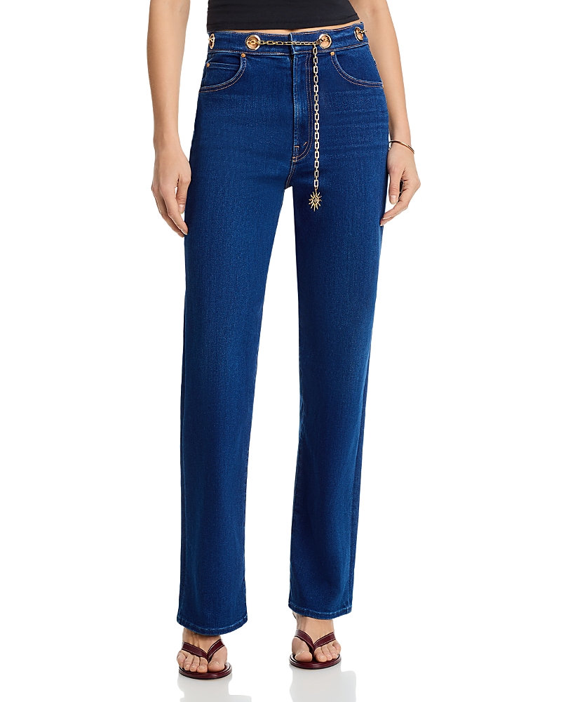 Mother Otc Hw Tunnel Vision Sneak High Rise Jeans in Pinkies Up
