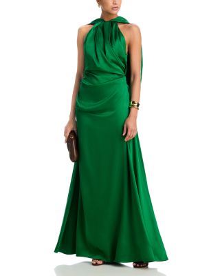 Hallie Draped Cape Gown