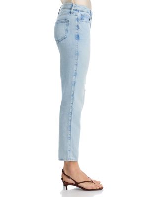 Nevia Low Rise Slouch Straight Leg Jeans in Lago Descruct