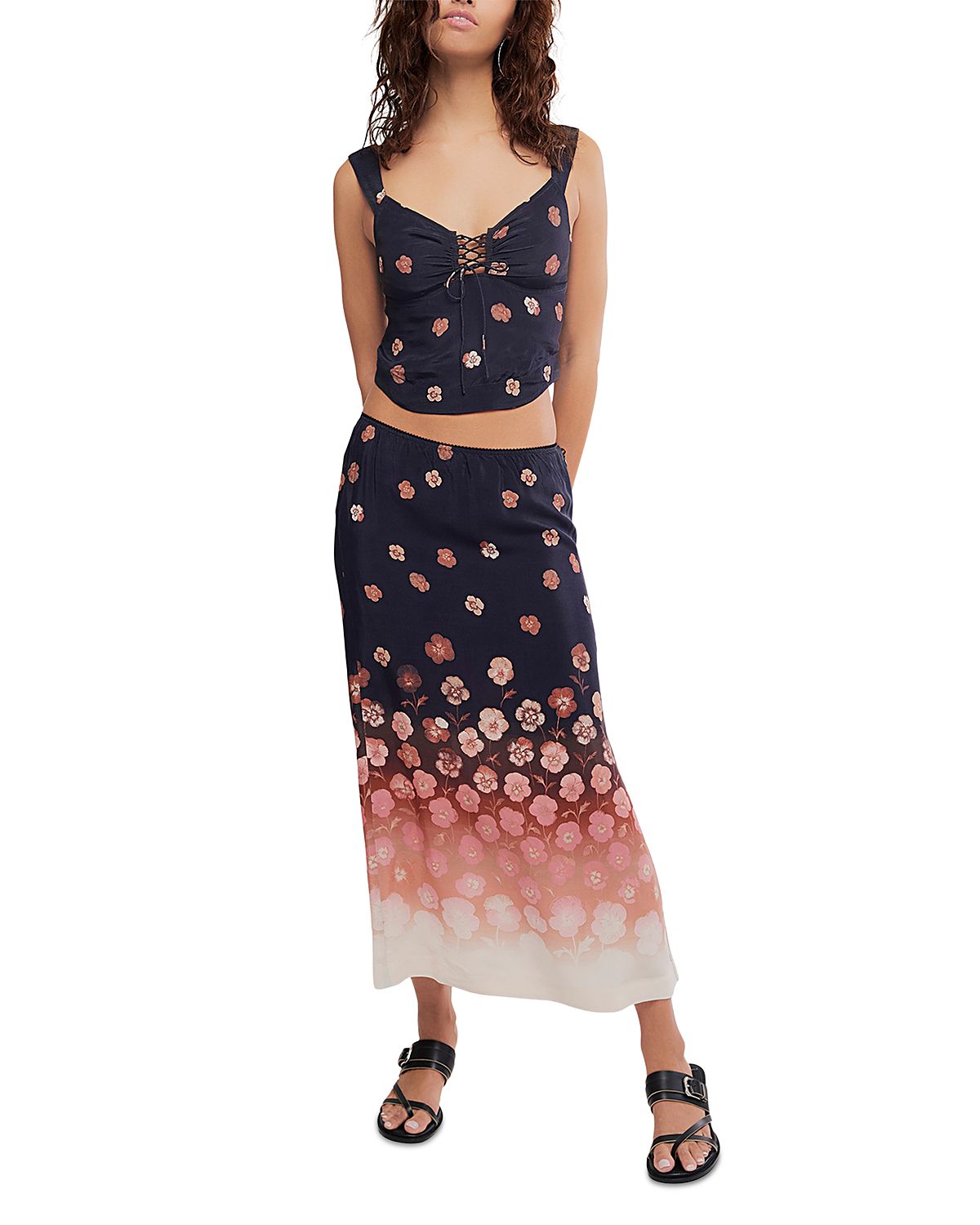 Free People Of The Season Top & Skirt Set