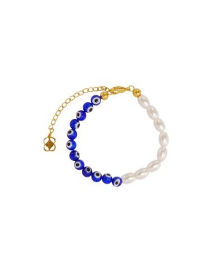  Women's Mila Evil Eye and Pearl Beaded Bracelet