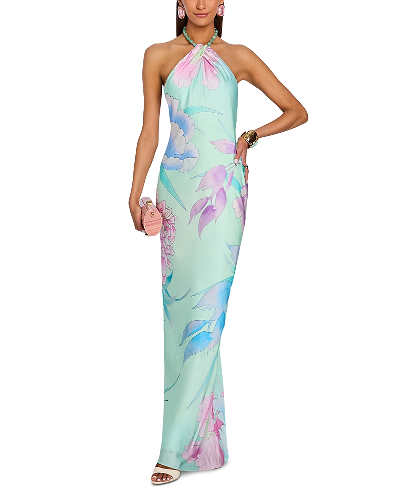 Retrofete Anat Floral Halter Dress