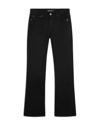 Maria Mid Rise Bootcut Jeans in Noir