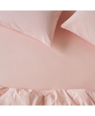 Washed Cotton Percale Fitted Sheet