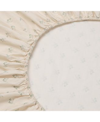  Martha Floral Cotton Fitted Sheet, King