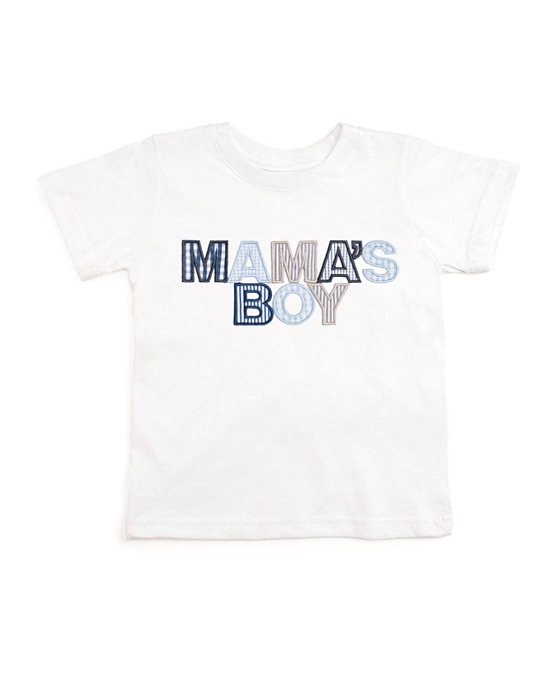 Sweet Wink Boys' Mama's Boy Patchwork Short Sleeve T-Shirt - Baby, Little Kid