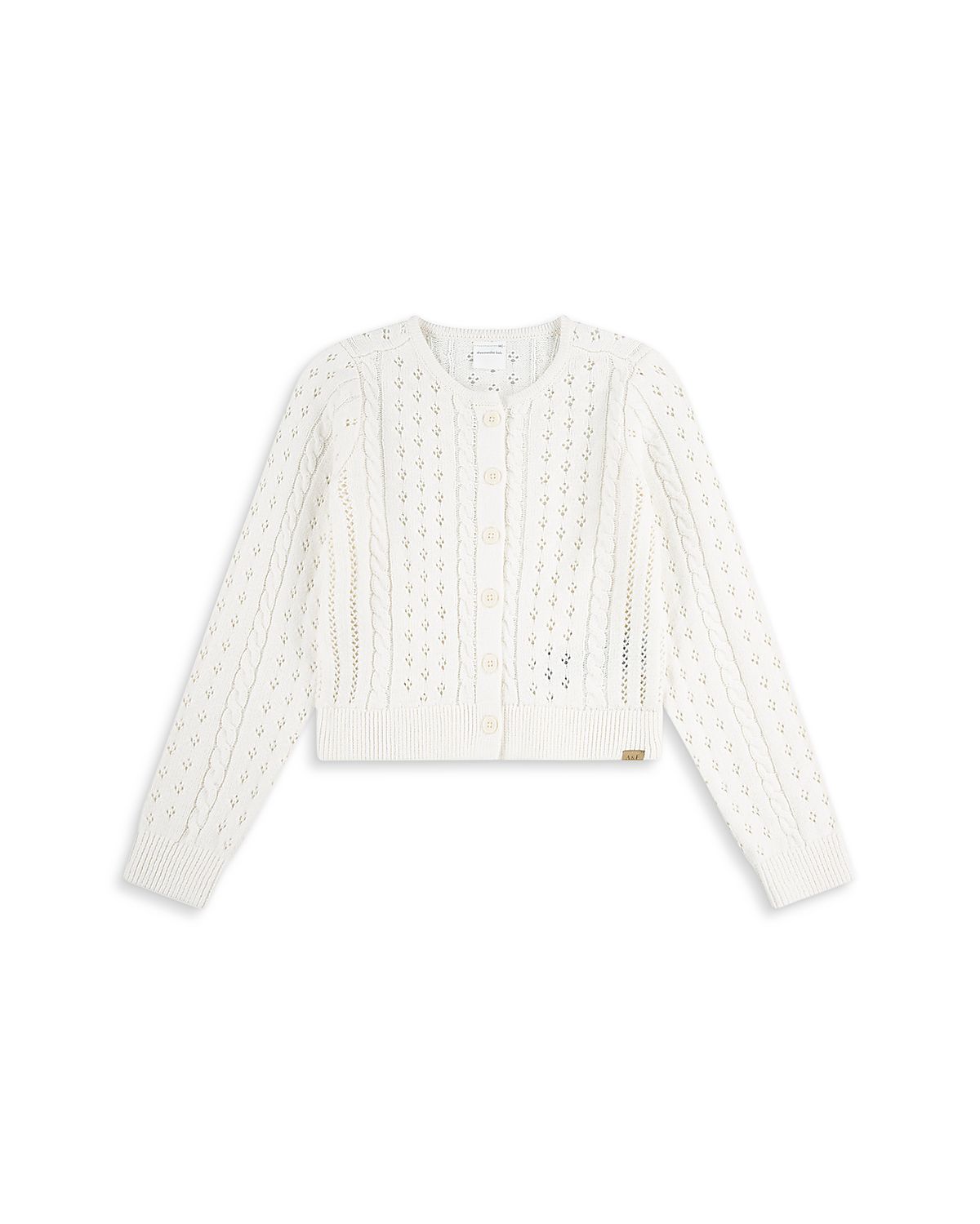 abercrombie kids Girls' Cropped Cable Cardigan - Little Kid