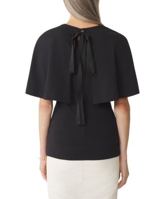 Cape T-Shirt In Cotton and Silk