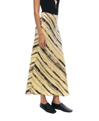 Printed Midi Skirt