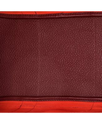 36 Garden Party Tote Toile and Leather